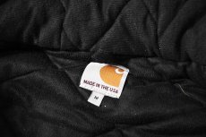 画像5: 14' Used Carhartt Duck Quilted Flannel Lined Active Jacket Black made in USA (5)