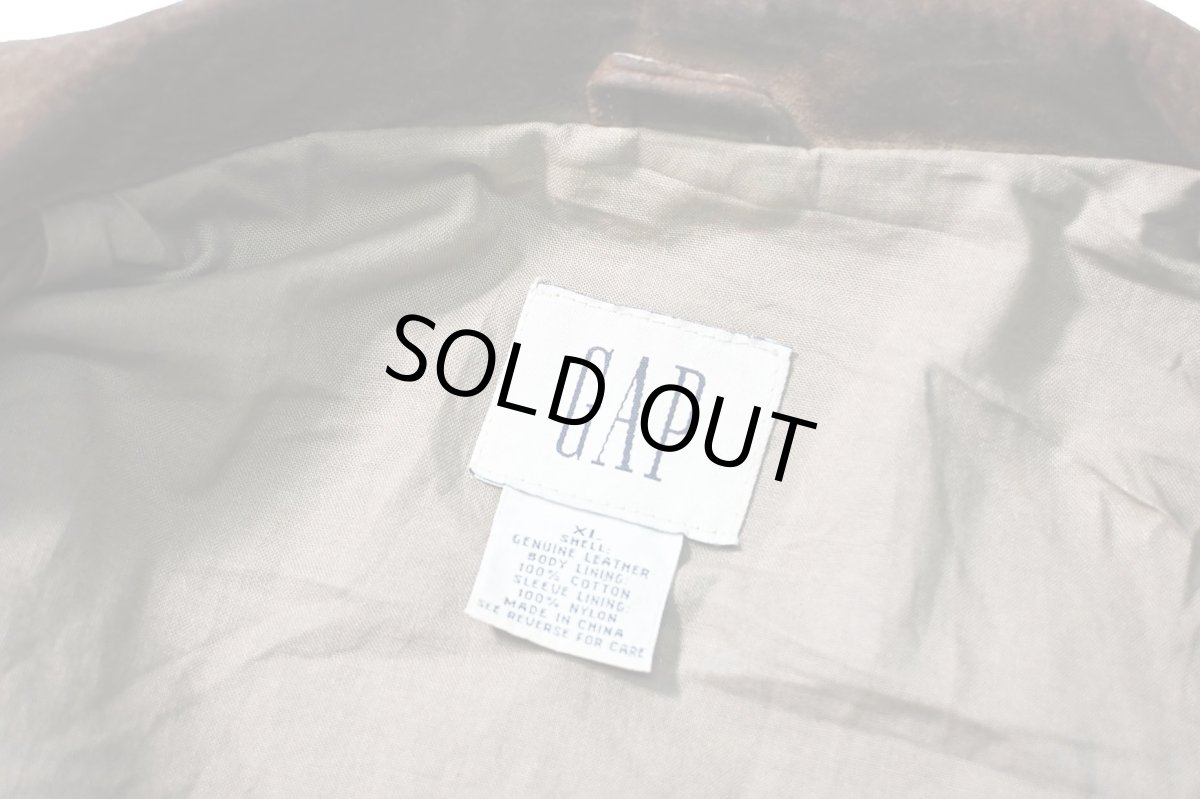 画像6: 00s Used Gap Suede Trucker Jacket (6)