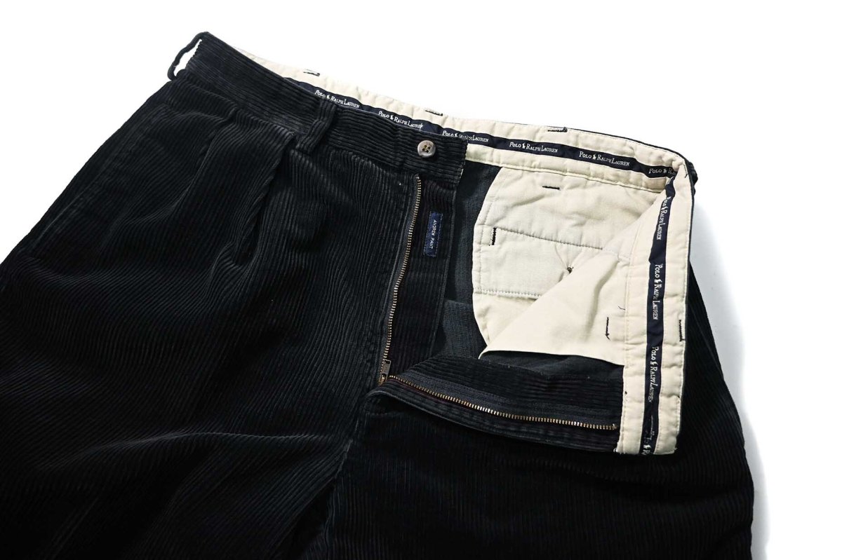 画像5: 90-00s Used Ralph Lauren Corduroy Pants "Andrew Pant" Navy (5)