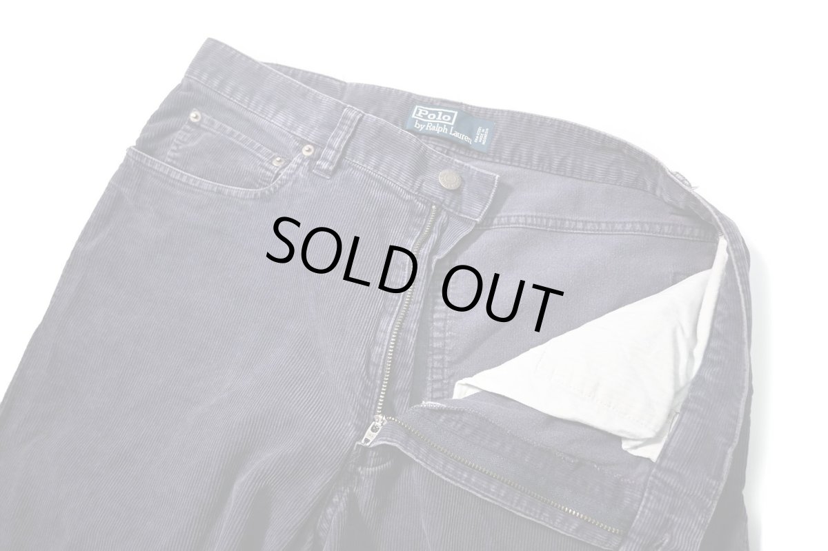 画像6: 90-00s Used Ralph Lauren Corduroy Pants Navy (6)