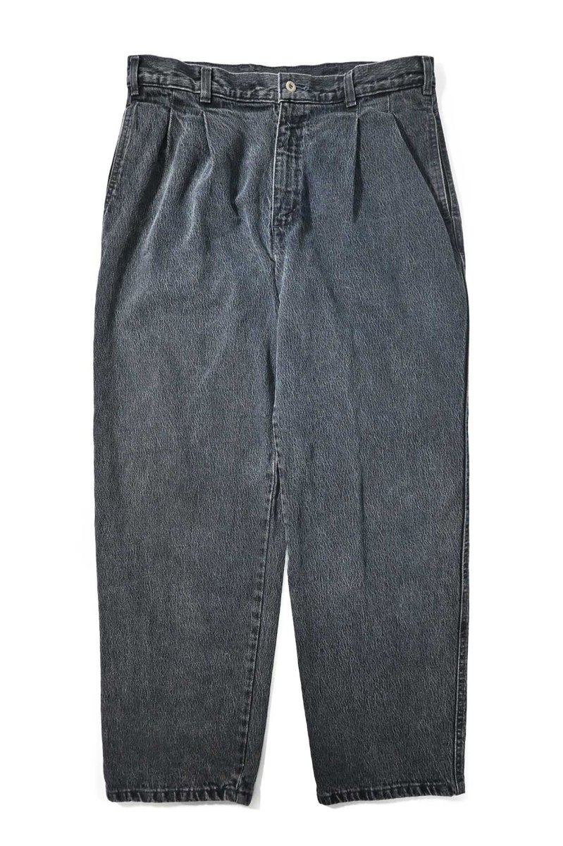 画像1: 90s Used Dockers Denim Pleated Trouser (1)