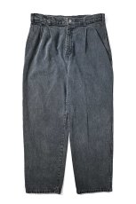 画像1: 90s Used Dockers Denim Pleated Trouser (1)