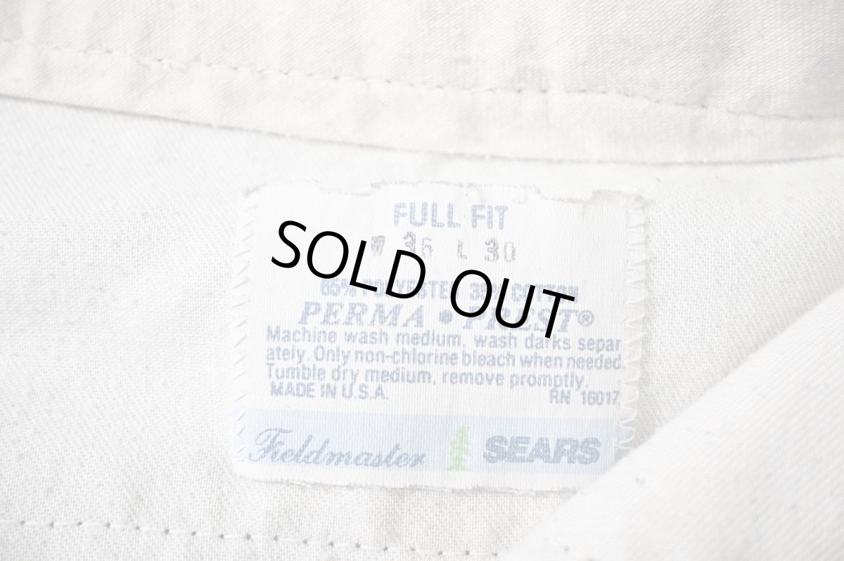 画像6: 80s Used Sears Fieldmaster PERMA PREST Work Pants Navy made in USA (6)
