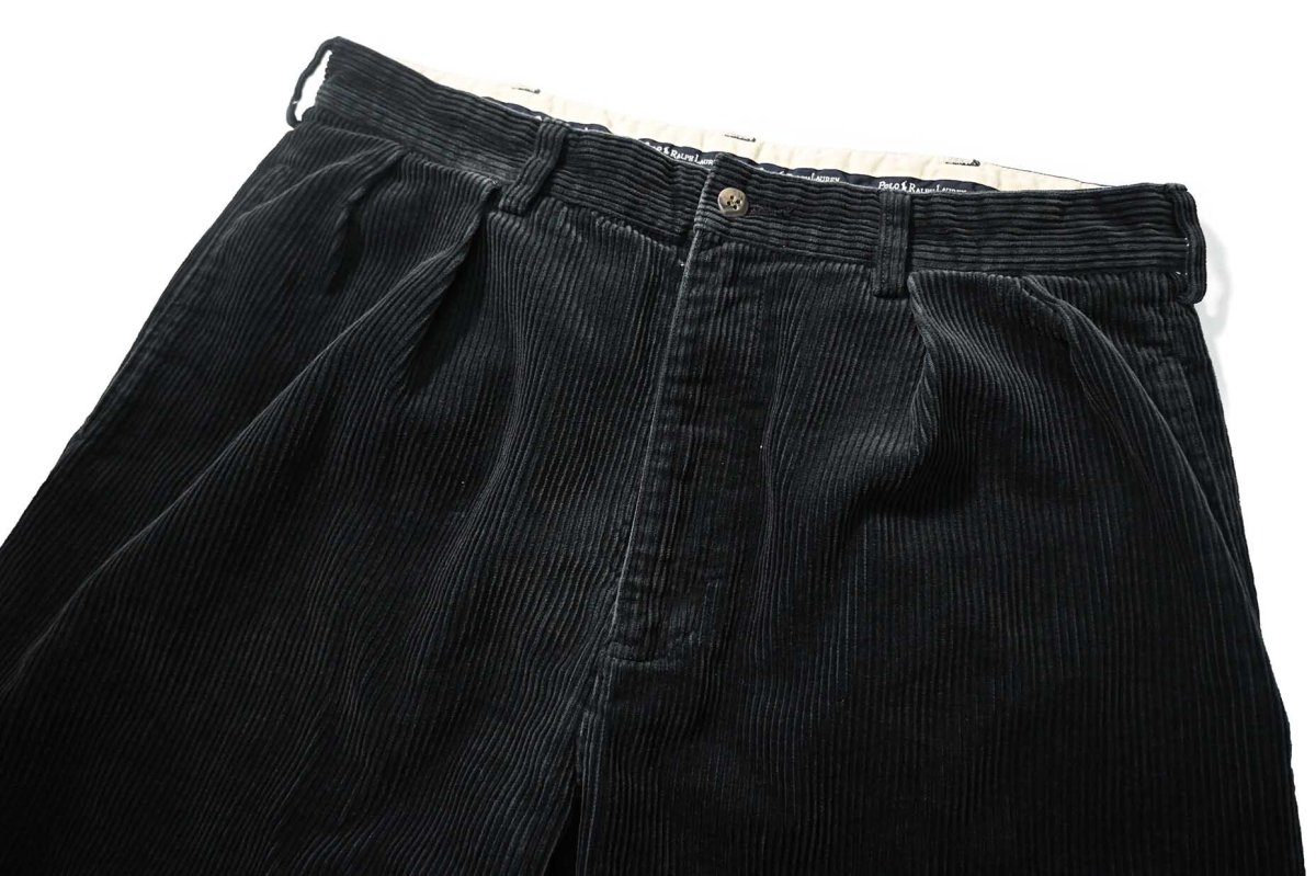 画像2: 90-00s Used Ralph Lauren Corduroy Pants "Andrew Pant" Navy (2)