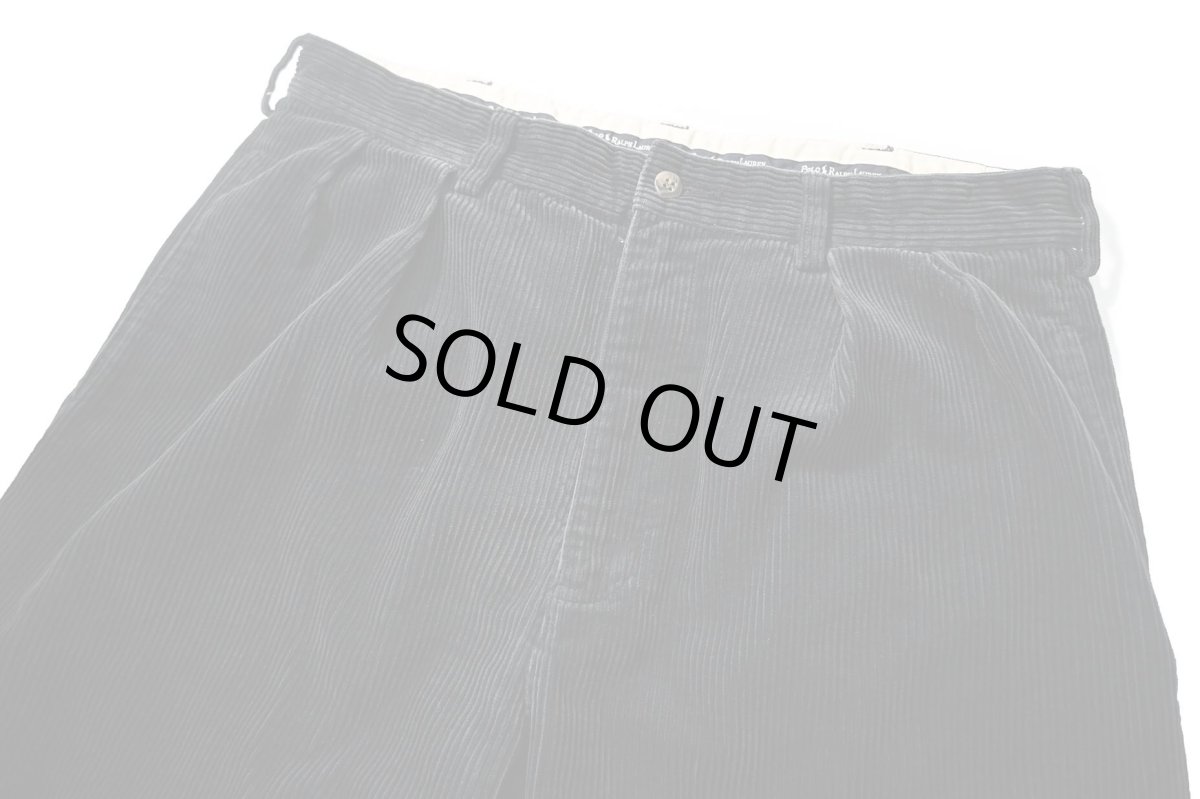 画像2: 90-00s Used Ralph Lauren Corduroy Pants "Andrew Pant" Navy (2)