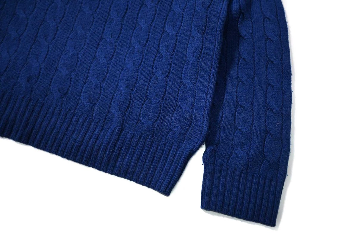 画像3: Used Polo Ralph Lauren Wool/Cashmere Knit Sweater Blue (3)