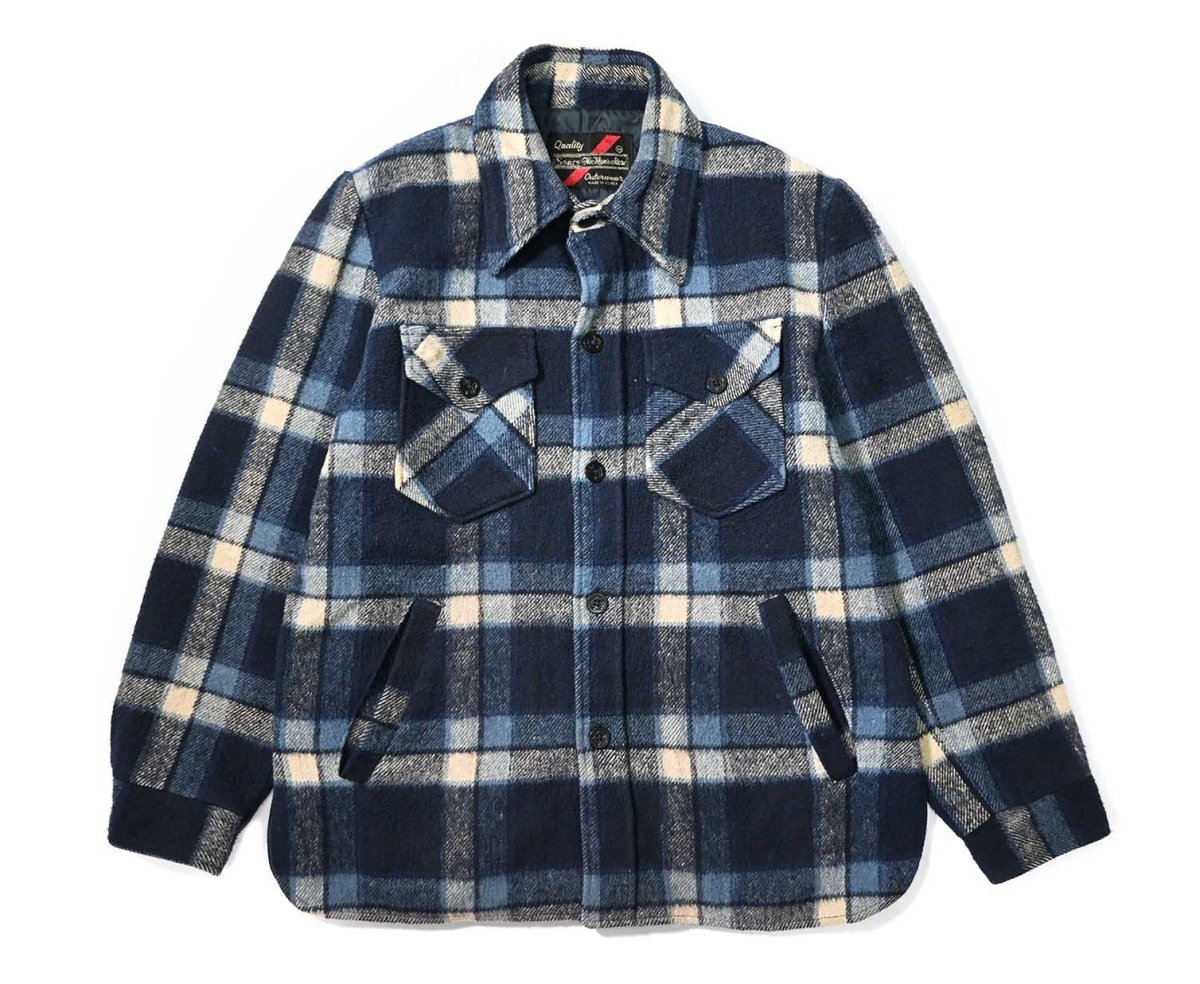 画像1: 70s Used Sears Wool Shirt Jacket (1)