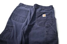 画像4: Used Carhartt FR Duck Carpenter Pants Navy カーハート (4)