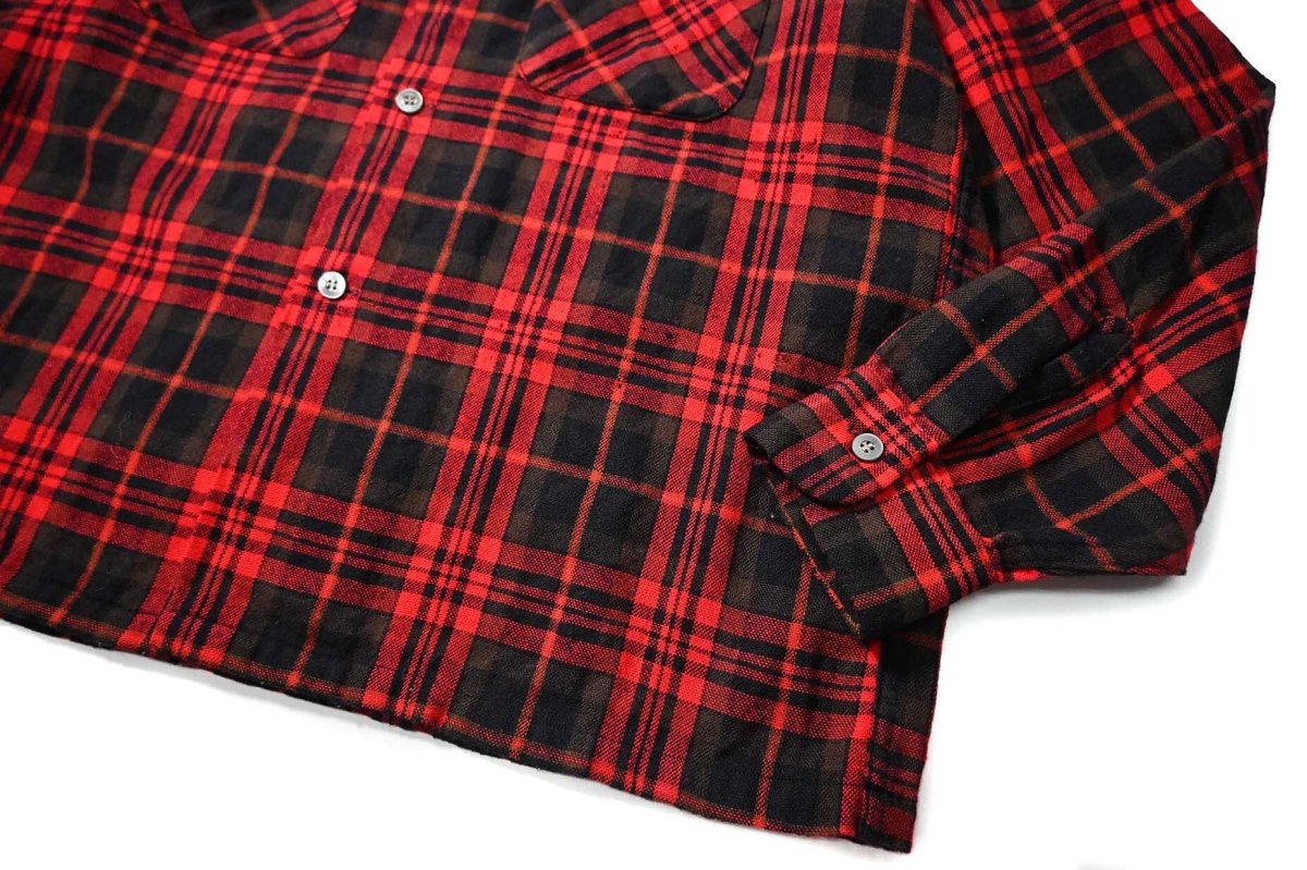 画像3: 60s Used Sears Wool Open Collar Shirt (3)