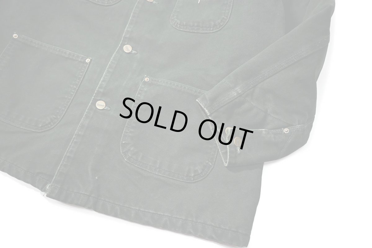 画像3: 04' Used Carhartt Blanket Lined Michigan Chore Coat Spruce made in USA (3)