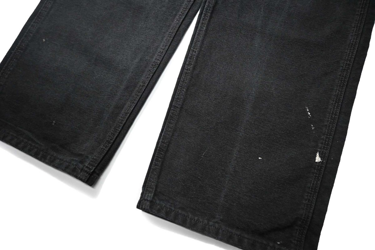 画像3: Used Carhartt Duck Carpenter Pants Black カーハート (3)