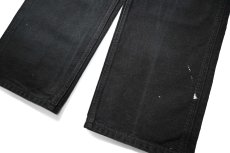 画像3: Used Carhartt Duck Carpenter Pants Black カーハート (3)