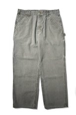 画像1: Used Carhartt Duck Carpenter Pants Moss カーハート (1)