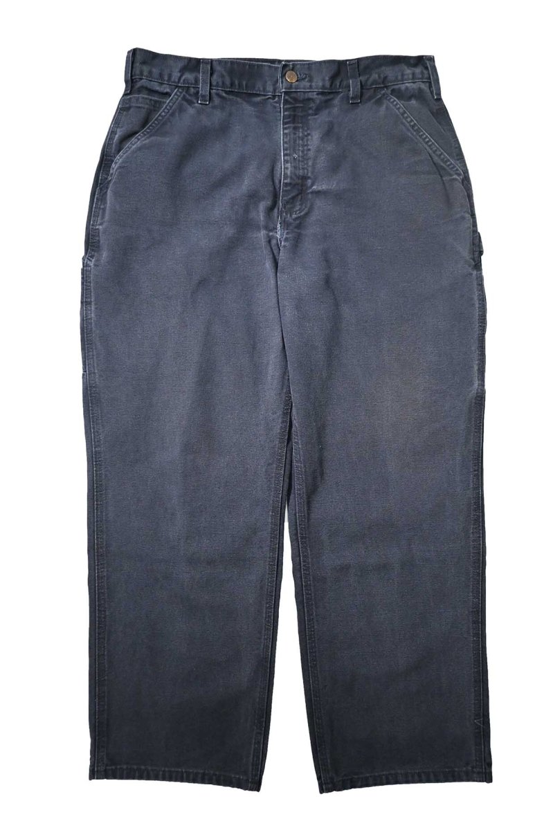 画像1: 09' Used Carhartt Duck Carpenter Pants Midnight カーハート (1)