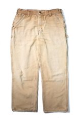 画像1: 00s Used Carhartt Duck Carpenter Pants Brown カーハート (1)