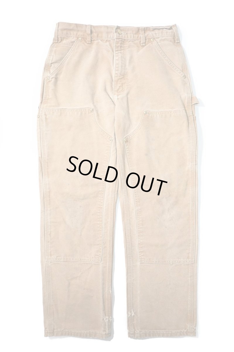 画像1: 07' Used Carhartt Duck Double Knee Carpenter Pants Brown カーハート (1)