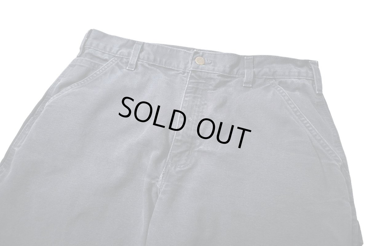 画像2: 09' Used Carhartt Duck Carpenter Pants Midnight カーハート (2)