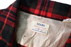 画像4: 60s Used Sears Wool Open Collar Shirt (4)