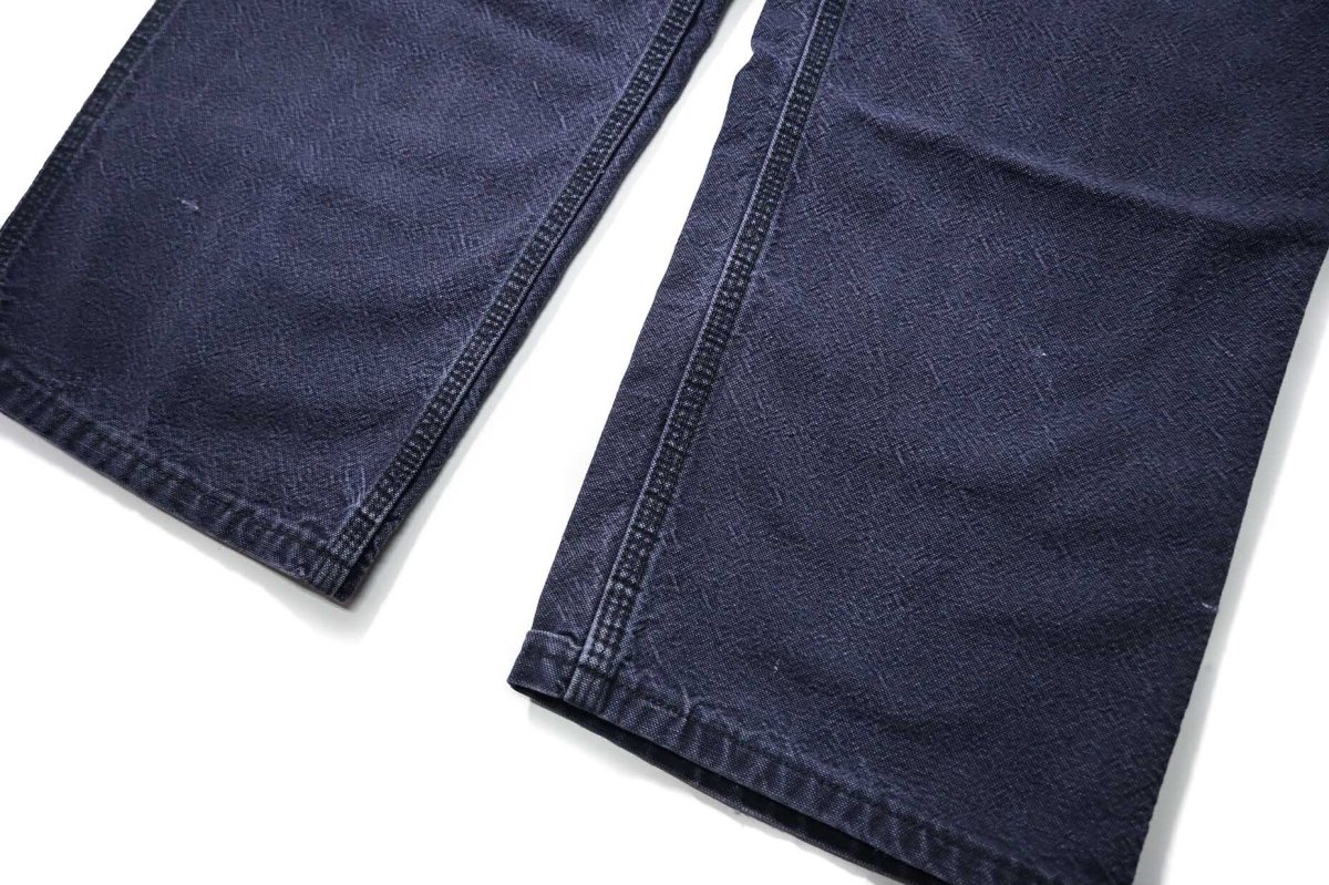 画像3: Used Carhartt FR Duck Carpenter Pants Navy カーハート (3)