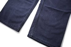 画像3: Used Carhartt FR Duck Carpenter Pants Navy カーハート (3)
