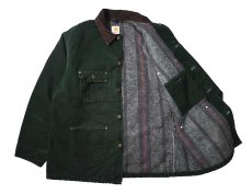 画像4: 04' Used Carhartt Blanket Lined Michigan Chore Coat Spruce made in USA (4)