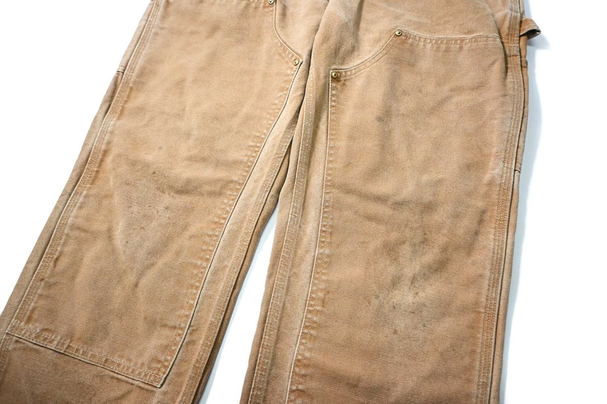 画像4: 07' Used Carhartt Duck Double Knee Carpenter Pants Brown カーハート (4)