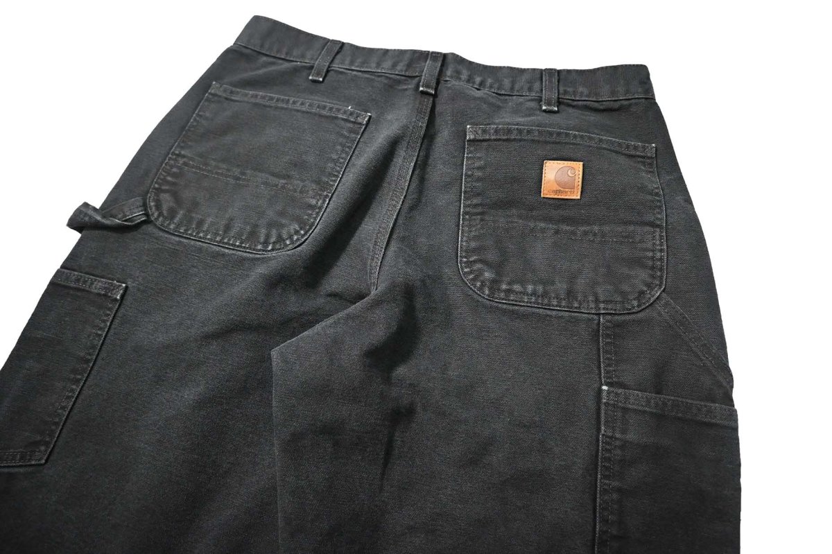 画像4: Used Carhartt Duck Carpenter Pants Black カーハート (4)
