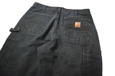画像4: Used Carhartt Duck Carpenter Pants Black カーハート (4)