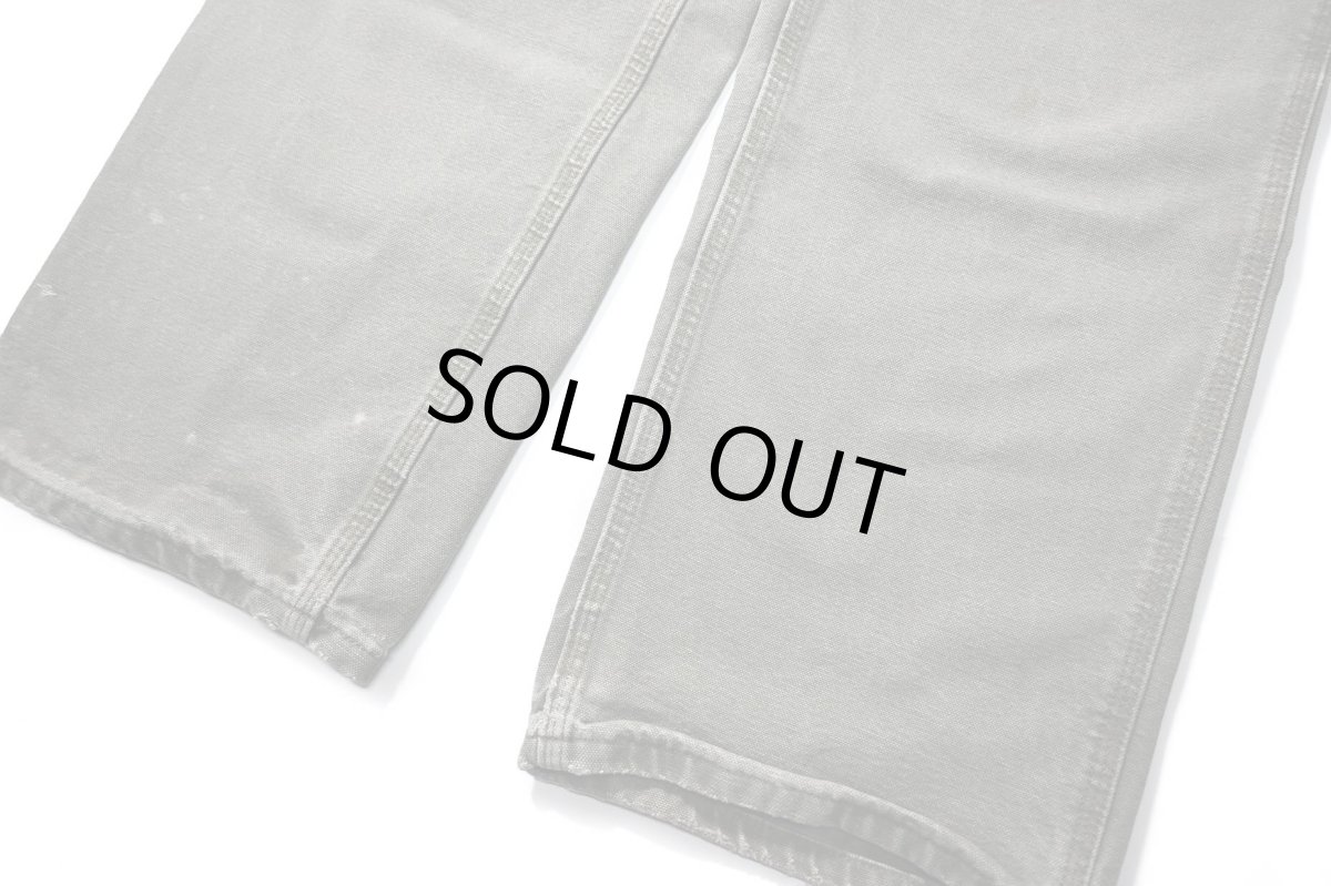 画像3: Used Carhartt Duck Carpenter Pants Moss カーハート (3)