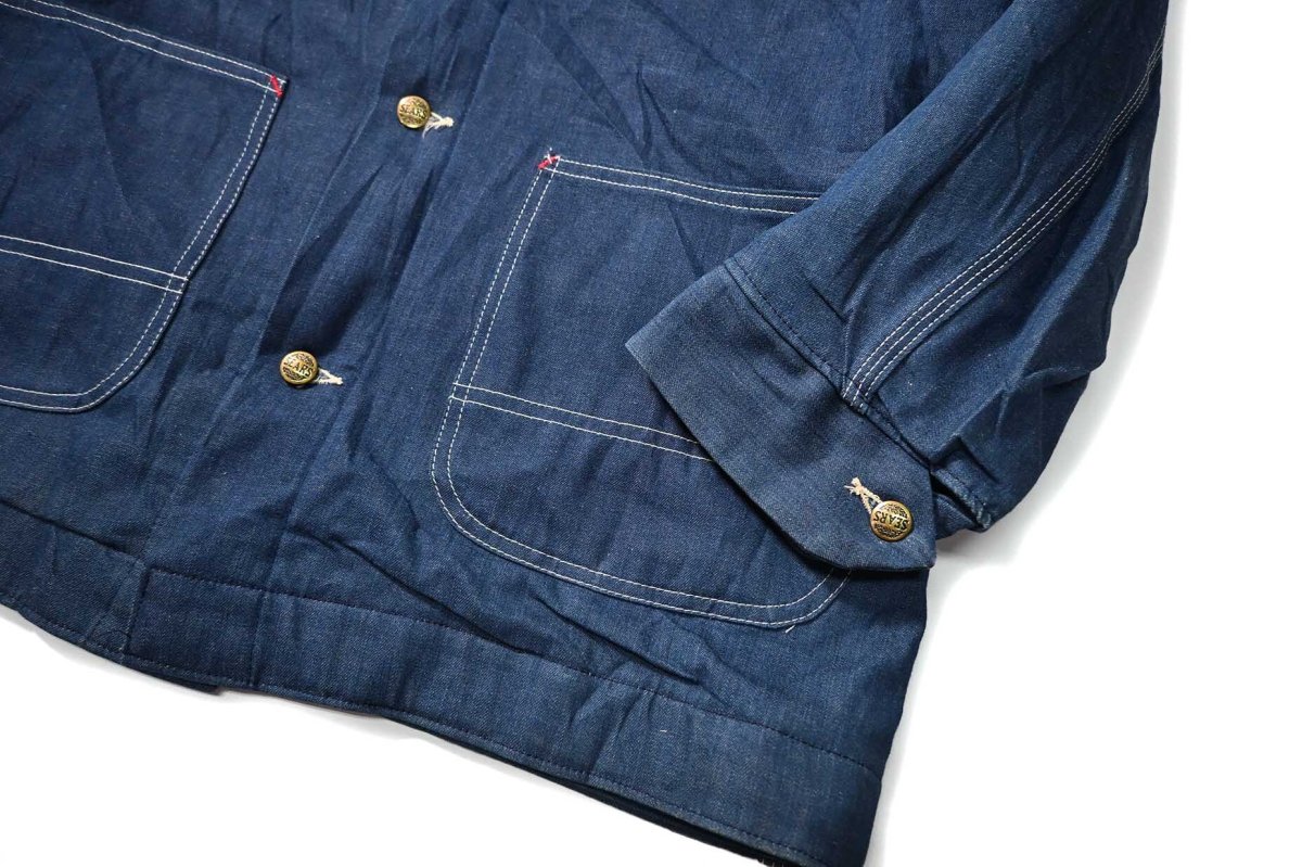 画像3: 70's Deadstock Sears Denim Coverall Blanket Liner (3)