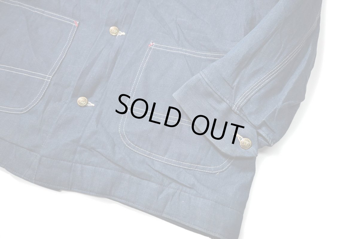 画像3: 70's Deadstock Sears Denim Coverall Blanket Liner (3)