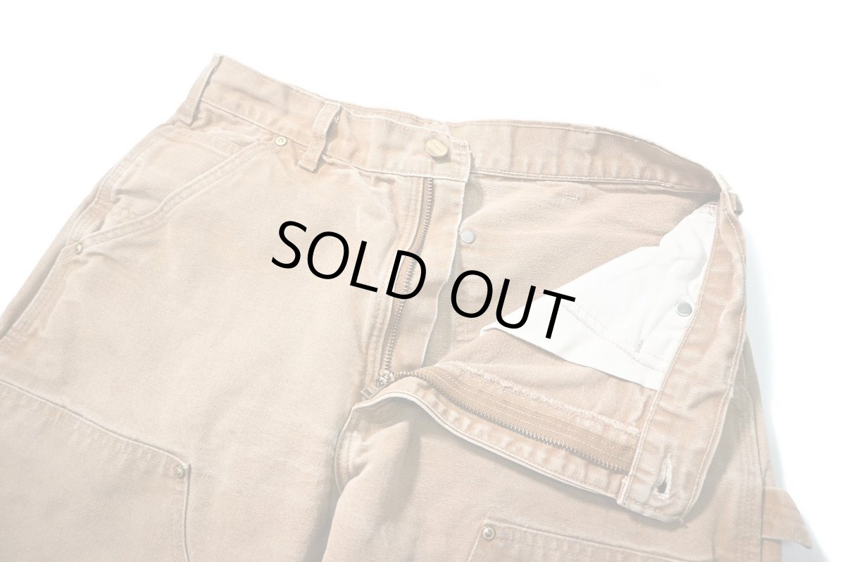 画像6: 07' Used Carhartt Duck Double Knee Carpenter Pants Brown カーハート (6)