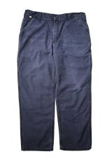 画像1: Used Carhartt FR Duck Carpenter Pants Navy カーハート (1)