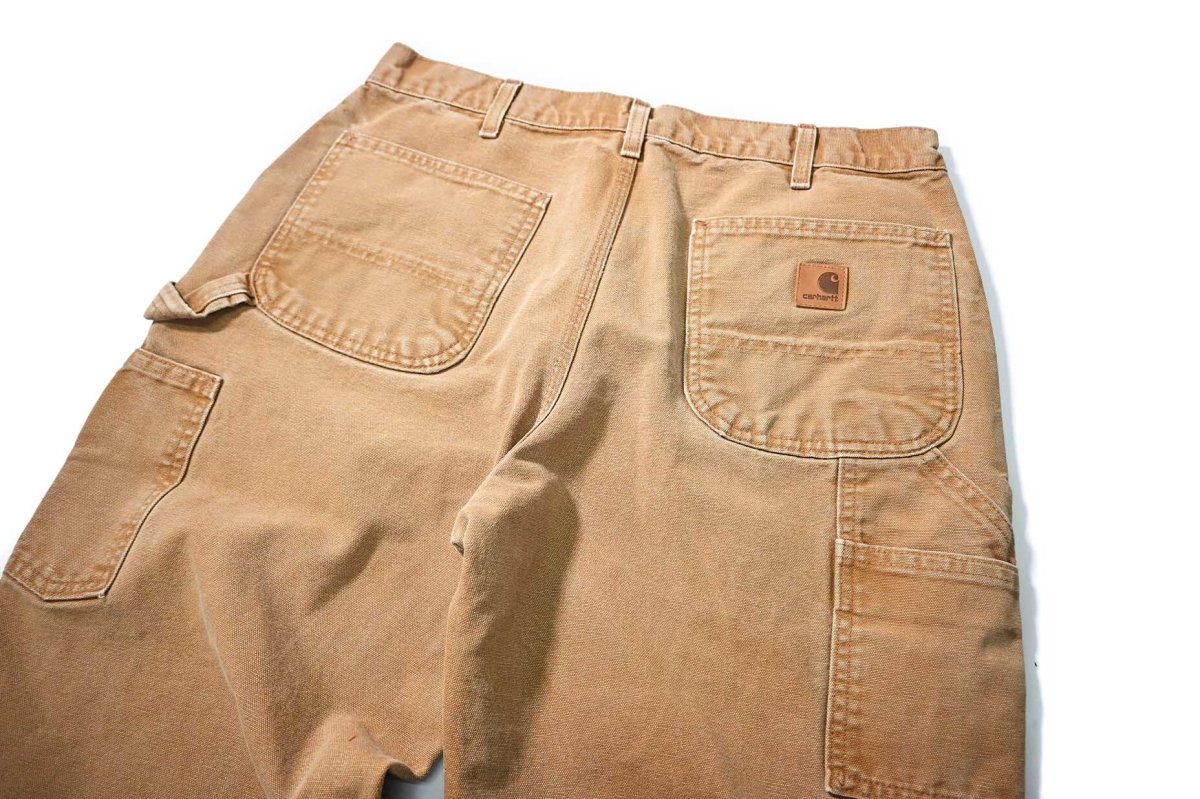 画像4: 13' Used Carhartt Duck Carpenter Pants Brown カーハート (4)