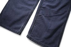画像3: Used Carhartt FR Duck Carpenter Pants Navy カーハート (3)