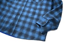 画像3: 70-80s Used Sears Fieldmaster Quilt Lined Ombre Check Flannel Shirt (3)
