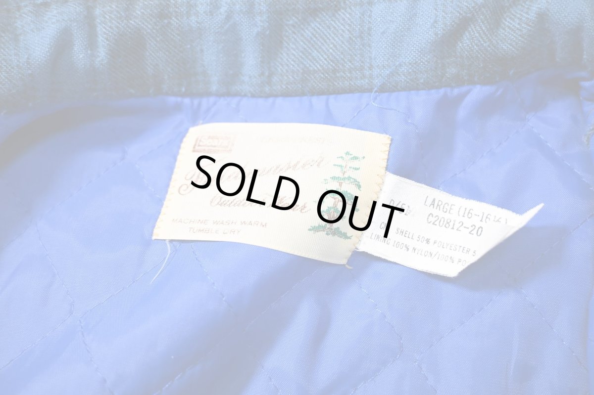 画像5: 70-80s Used Sears Fieldmaster Quilt Lined Ombre Check Flannel Shirt (5)