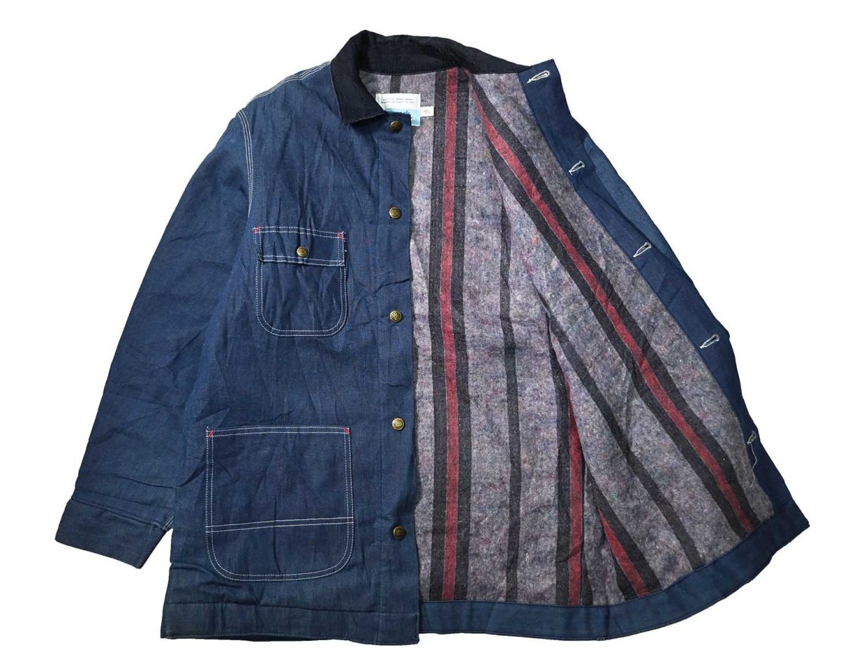 画像4: 70's Deadstock Sears Denim Coverall Blanket Liner (4)