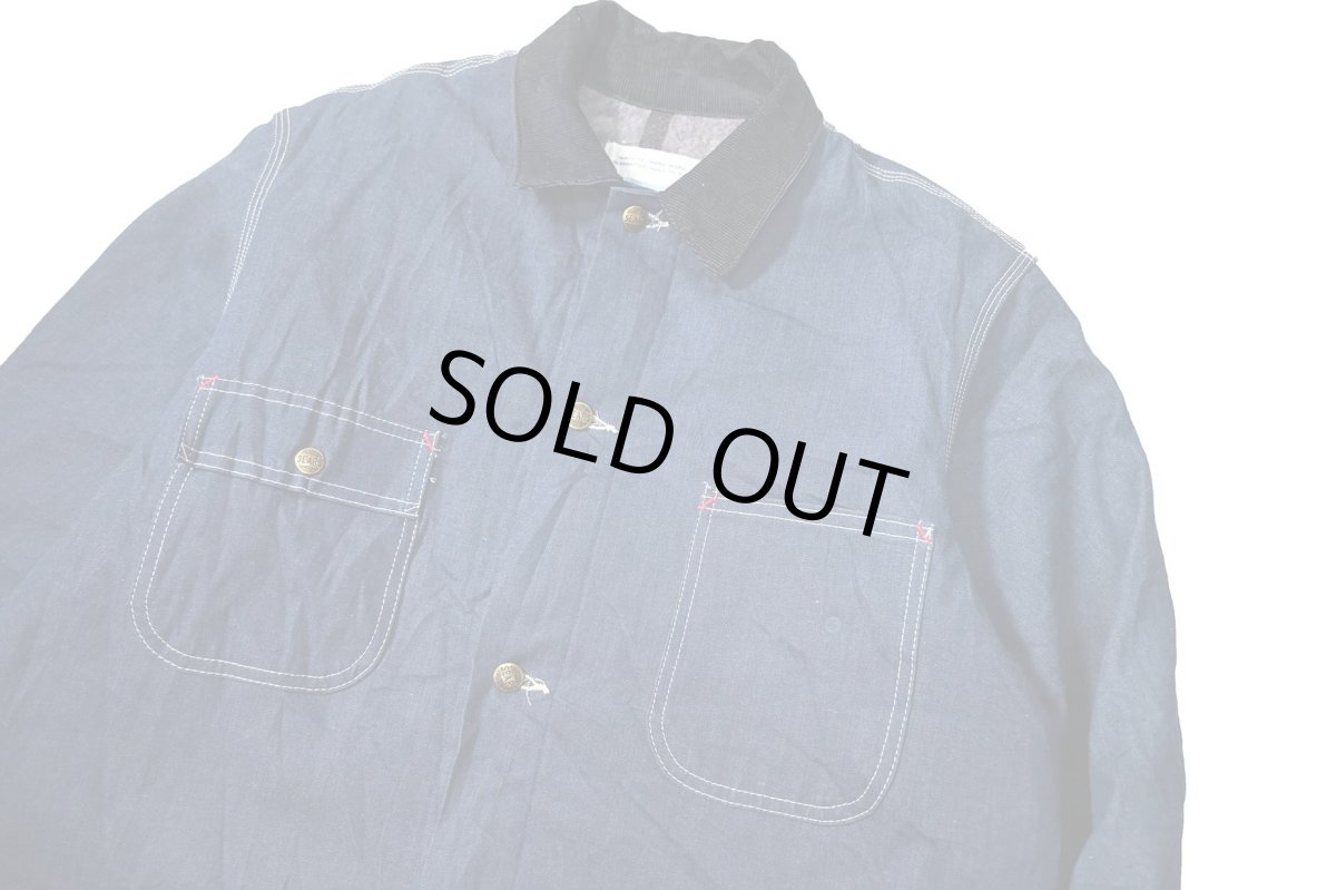 画像2: 70's Deadstock Sears Denim Coverall Blanket Liner (2)