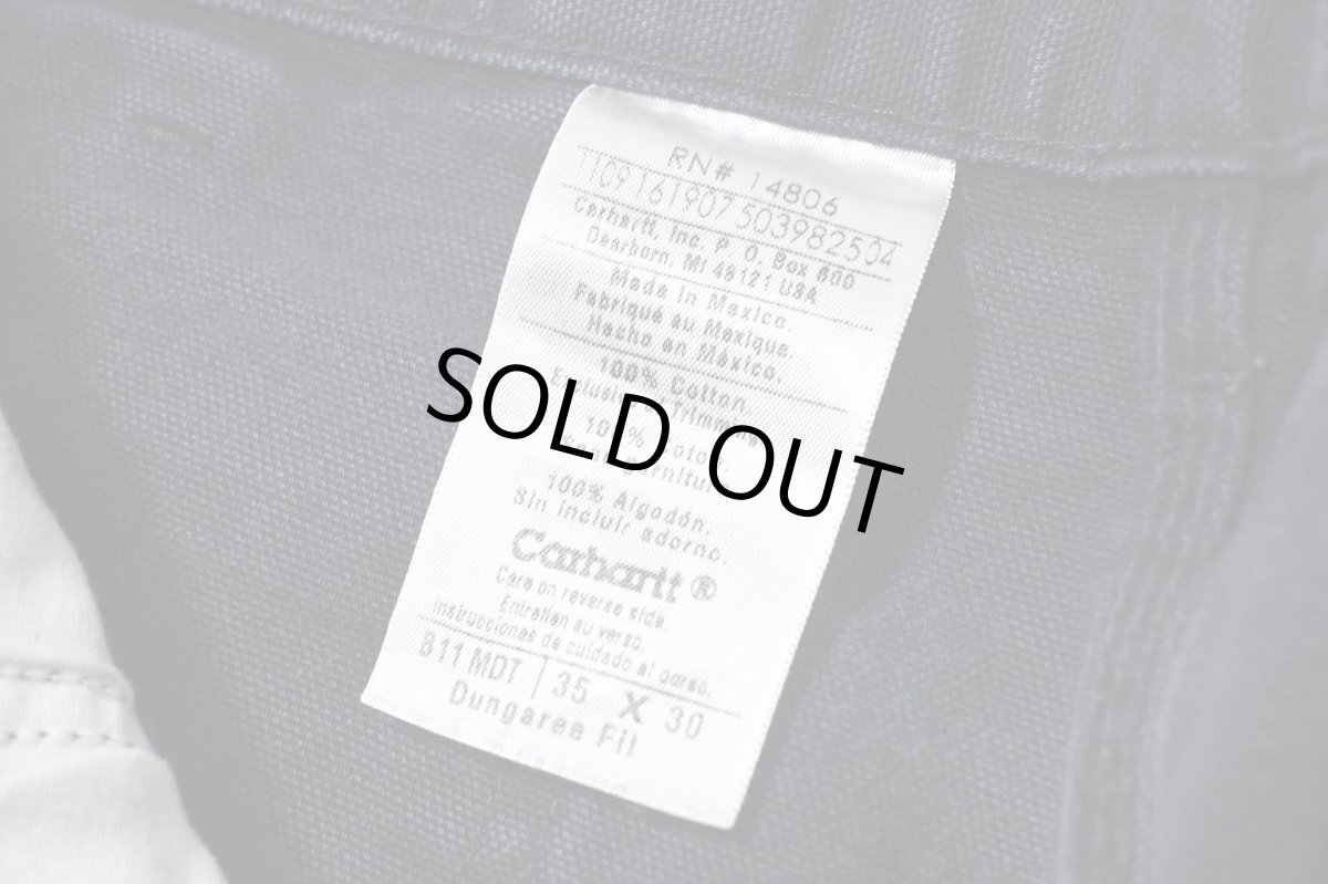 画像6: 09' Used Carhartt Duck Carpenter Pants Midnight カーハート (6)