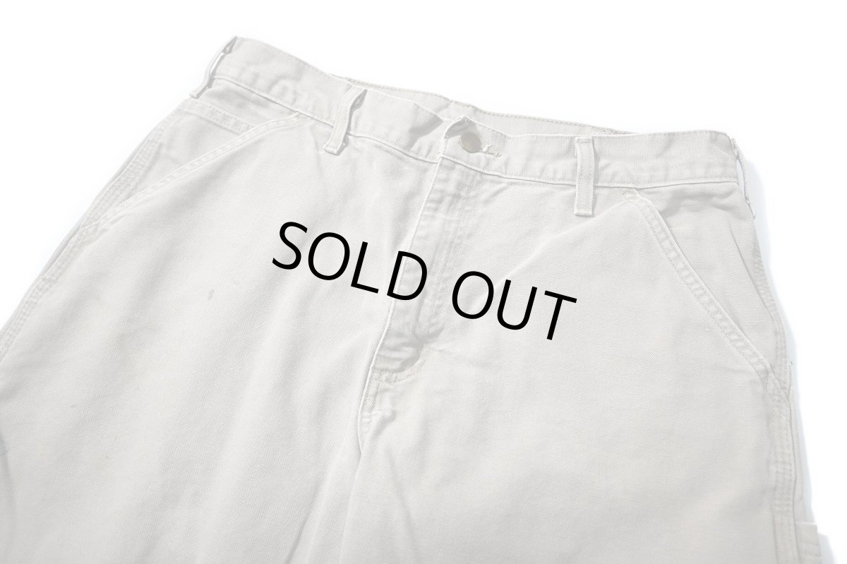 画像2: 13' Used Carhartt Duck Carpenter Pants Desert カーハート (2)