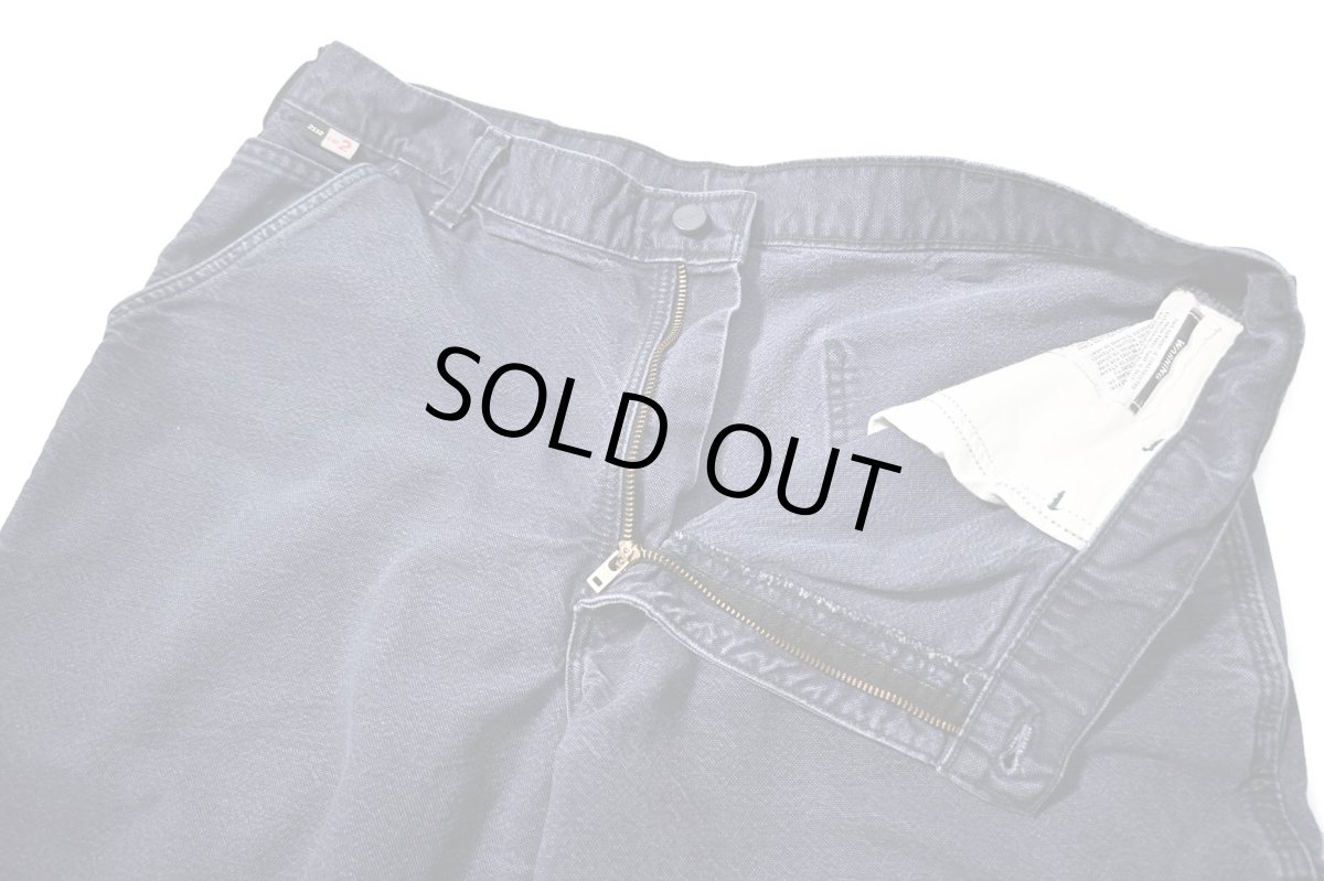 画像5: Used Carhartt FR Duck Carpenter Pants Navy カーハート (5)