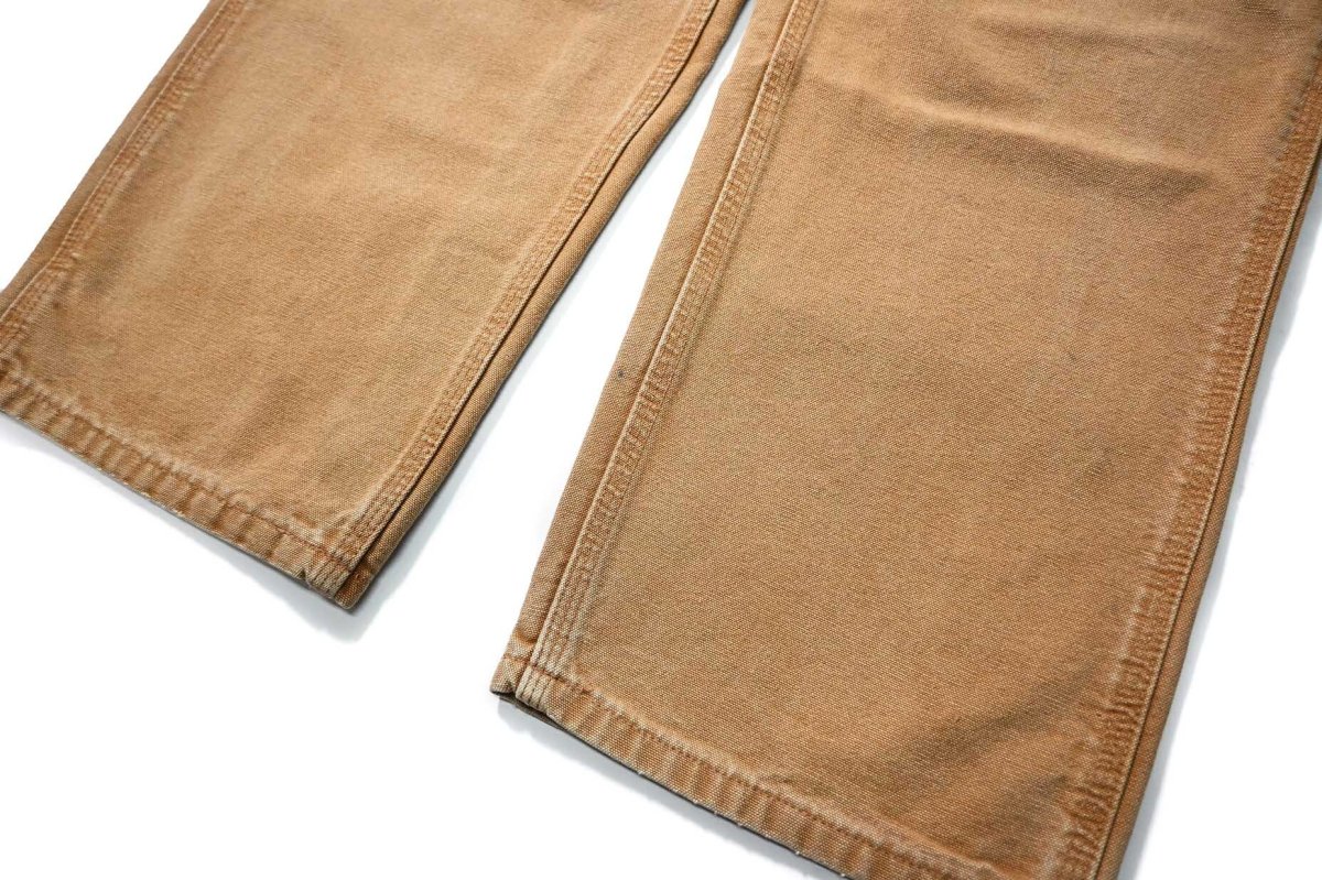 画像3: 13' Used Carhartt Duck Carpenter Pants Brown カーハート (3)