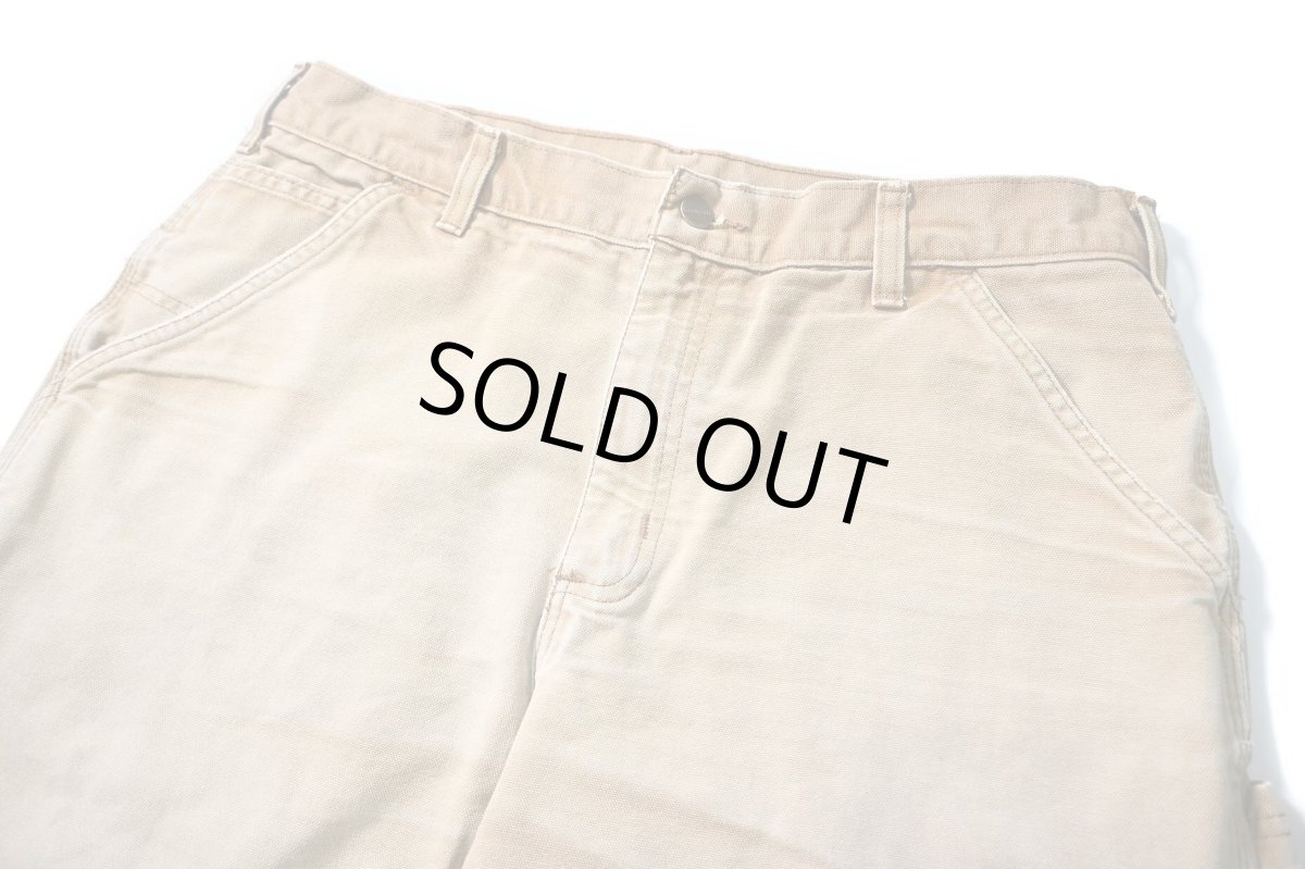 画像2: 00s Used Carhartt Duck Carpenter Pants Brown カーハート (2)