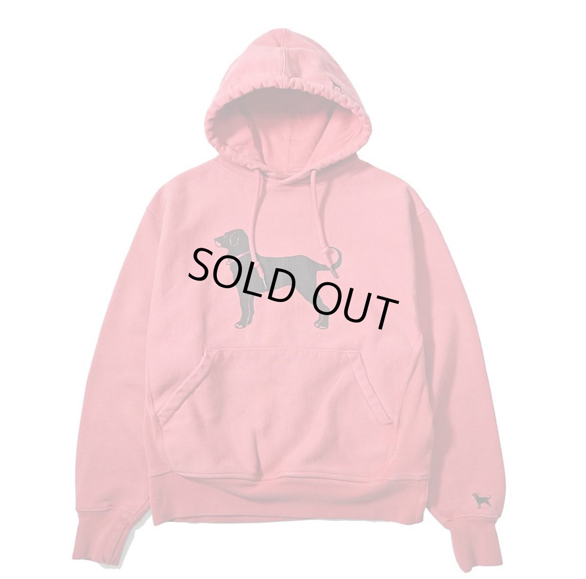 画像1: Used The Black Dog Sweat Hoodie Red (1)