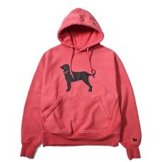 画像1: Used The Black Dog Sweat Hoodie Red (1)