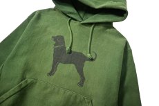 画像2: Used The Black Dog Sweat Hoodie Green (2)