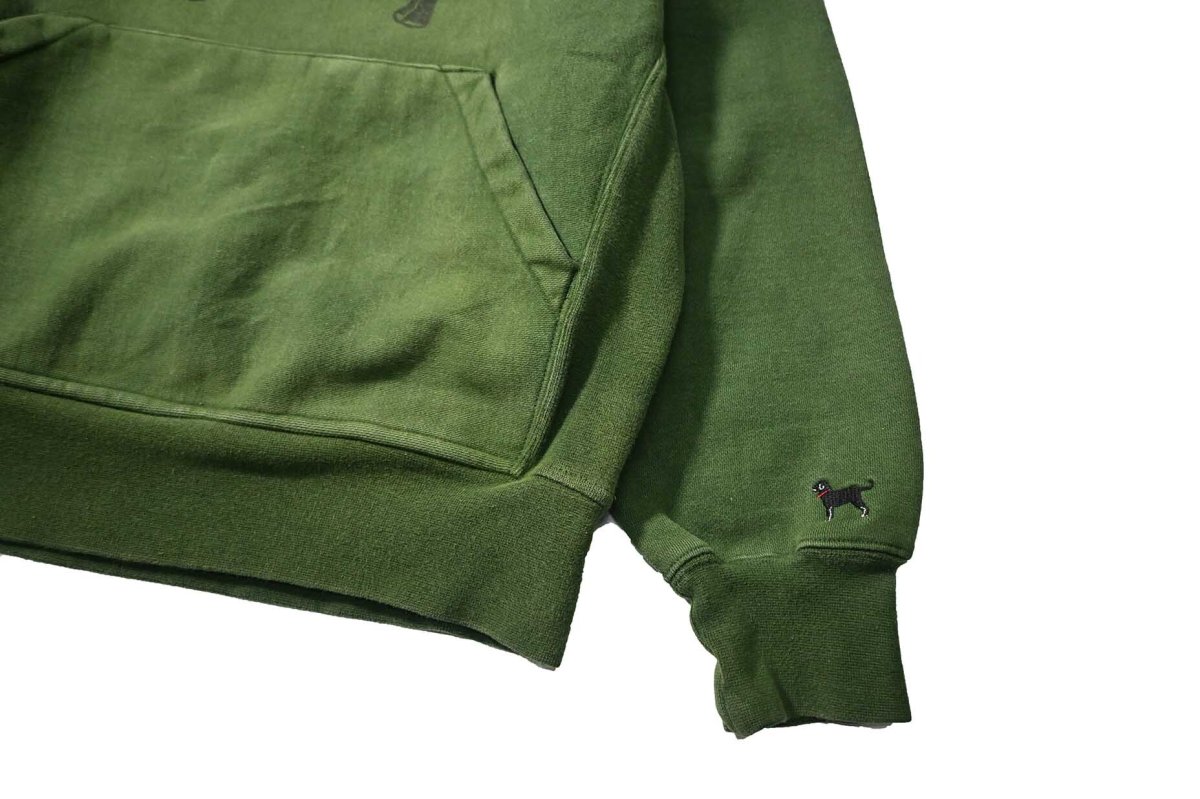 画像3: Used The Black Dog Sweat Hoodie Green (3)