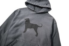 画像2: Used The Black Dog Sweat Hoodie Charcoal (2)