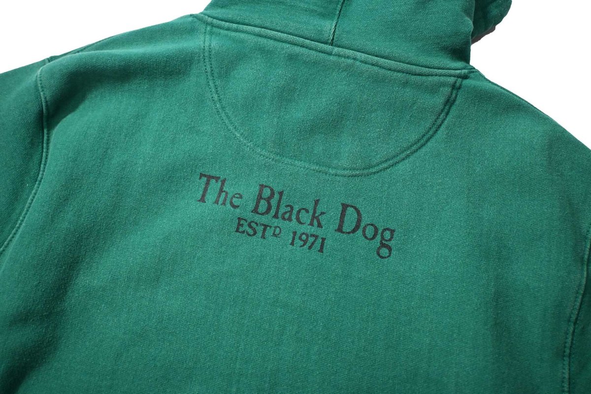 画像6: Used The Black Dog Sweat Hoodie Green (6)